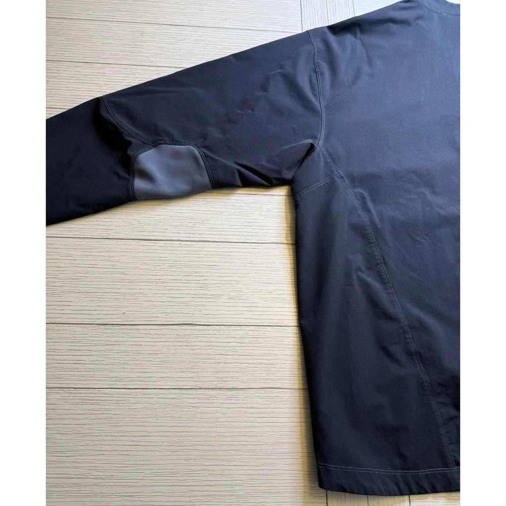 Nike Men Dri Fit Softshell Full‎ Zip Jacket XXL Black Gray Outdoor Weatherproof